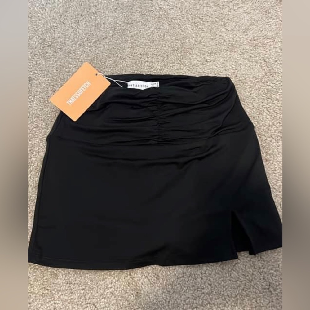 Black skirt. That’s so fetch